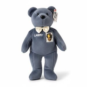 Blue Teddy Bear with Bow Tie